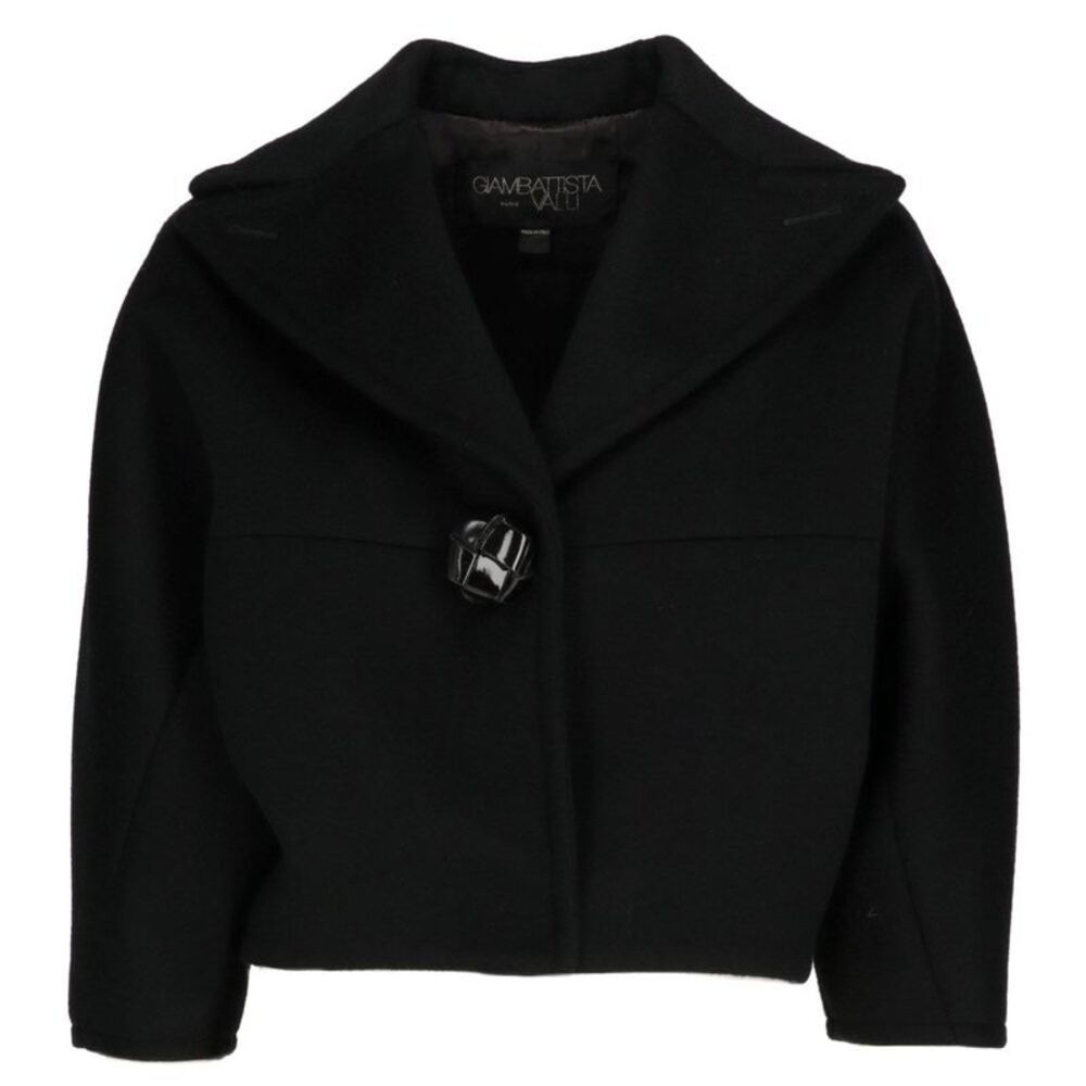 Giambattista Valli Hidden-Snap Cashmere Jacket